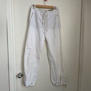 Prada Jil Sander Parachute Pants, white sz 40 (US sz 4)